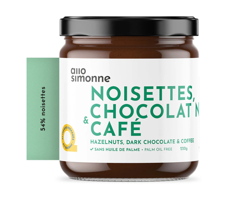 Tartinade Noisettes Chocolat Noir & Café Allo Simonne